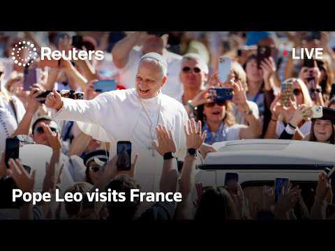 EN VIVO: El papa León visita Francia
