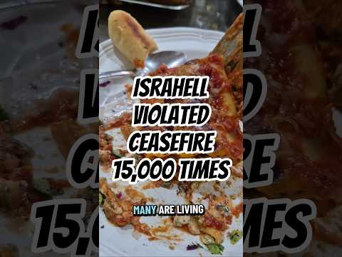 israhell violated the ceasefire 15,000 Times