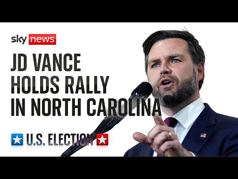 Republican vice-presidential nominee JD Vance holds campaign rally in North Carolina