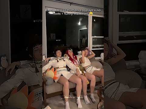Kpop demon hunter cosplays x no roots ๐คฃ funny moments ๐ฅด #demonslayer #kpop #demonslayermerch #shorts