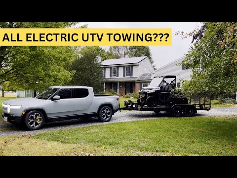 Rivian R1T | Towing Polaris Kinetic UTV | Poolesville Green Electric Drive Event