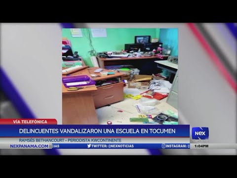 Menores de edad vandalizaron una escuela en Tocumen