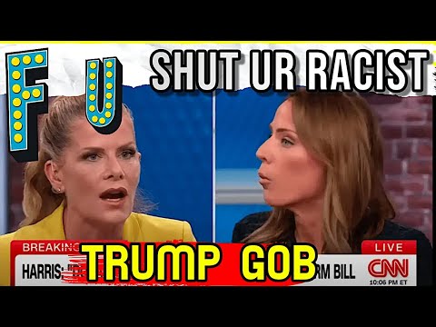 CNN HOST  EXPLODES White v Black Trump CHAOS & RACE HATE SHOUTING