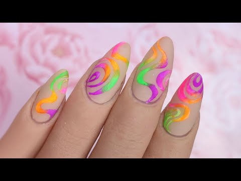 Fun Nail Art For Summer Using Neon Pigments!