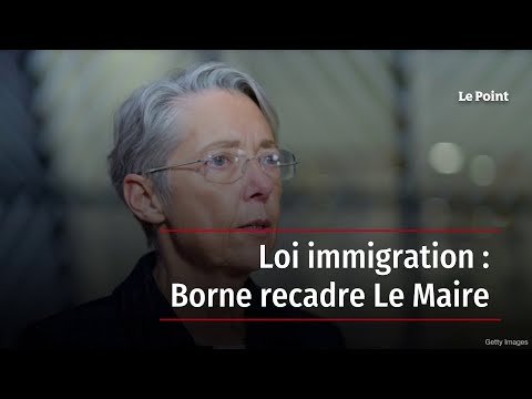 Loi immigration : Borne recadre Le Maire