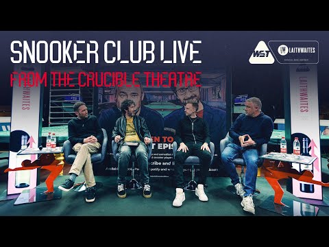 Judd Trump & Jon Richardson join Hendry & Watson for Snooker Club LIVE
at the Crucible! 🎙
