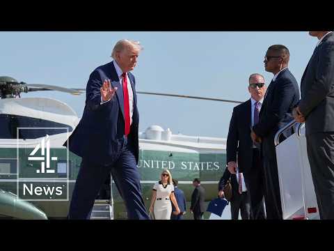 Trump visits Scotland as Gaza war and Epstein crisis looms