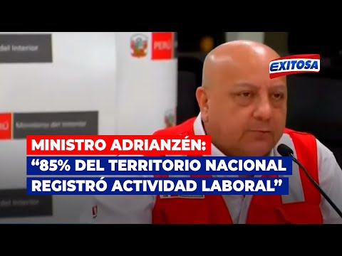 Ministro Adrianzén: 85% del territorio nacional registró actividad laboral el viernes 20 de enero