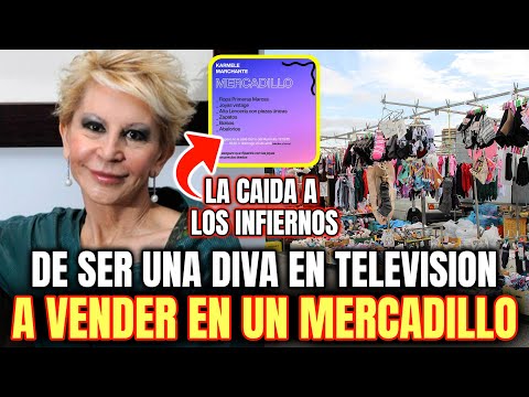 CAIDA A LOS INFIERNOS Carmele Marchante ex de Telecinco SIN EMPLEO vende LENCERÍA en un MERCADILLO