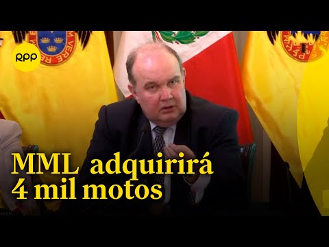 Alcalde de Lima anuncia adquisición de motos en la Municipalidad Metropolitana de Lima
