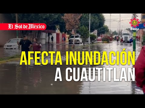 Inundación en Cuautitlán: rescatan a familias del Rancho San Blas con lanchas