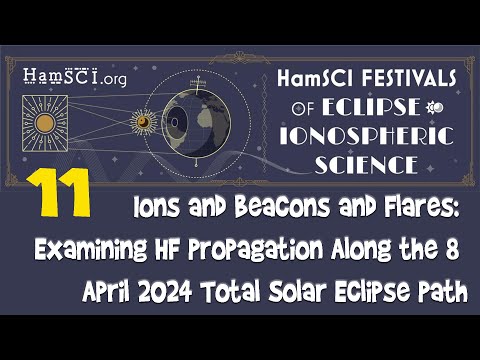 HamSCI 2024: Ions and Beacons and Flares: Examining HF Propagation Along the April 2024 Eclipse Path