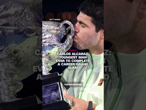 Carlos Alcaraz: youngest man ever to complete a career grand slam
