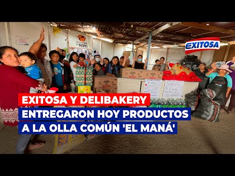 Exitosa y Delibakery entregaron hoy productos a la olla común 'El Maná' tras robo de alimentos