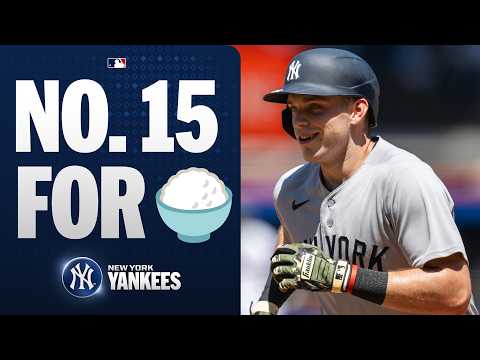 Ben Rice CRUSHES his 15th home run of the season with the 뉴욕 양키스  | MLB 하이라이트