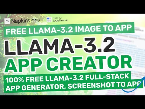 Napkins + Llama-3.2 : Generate Apps from Screenshots for FREE with Llama-3.2 90B!