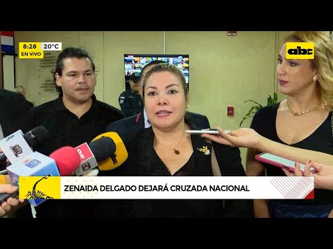 Zenaida Delgado dejará Cruzada Nacional