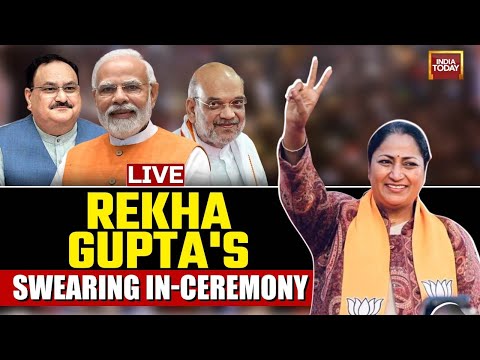 Delhi CM Oath Ceremony Live: Rekha Gupta Swearing In Ceremony Live Updates | PM Modi Live