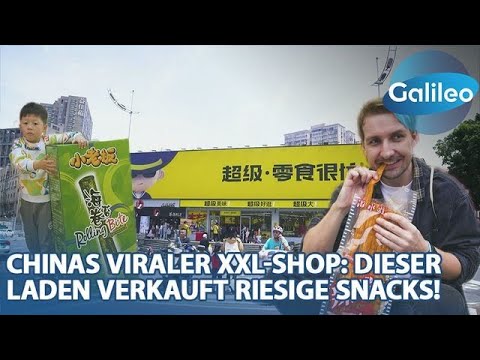 Chinas viraler XXL-Shop: Dieser Laden verkauft riesige Snacks!