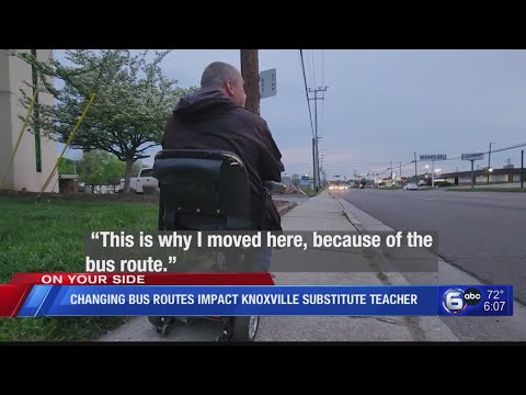Knoxville man with cerebral palsy could be stranded by changes to bus routes