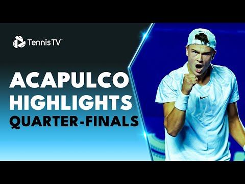 Fritz & Tiafoe Clash; Rune Meets Berrettini | Acapulco 2023 Quarter-Final Highlights