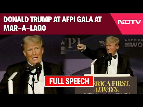 Donald Trump News | Donald Trump At America First Policy Institute Gala At Mar-A-Lago