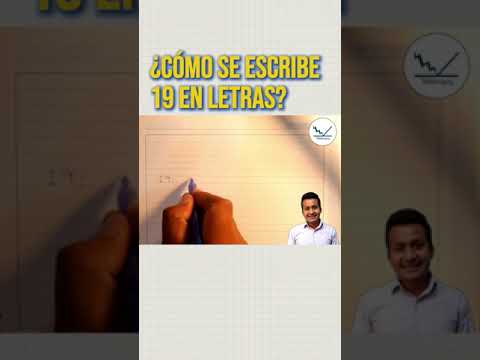 Cómo se escribe 19 en letras?