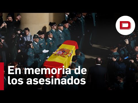 Así sonó el himno de España en el funeral de uno de los guardias civiles asesinados en Barbate