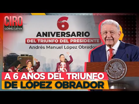 Sheinbaum encabeza celebración a seis años del triunfo de López Obrador | Ciro