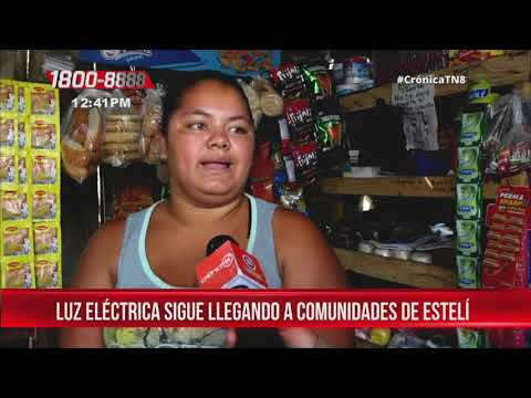 Luz eléctrica sigue llegando a comunidades de Estelí - Nicaragua