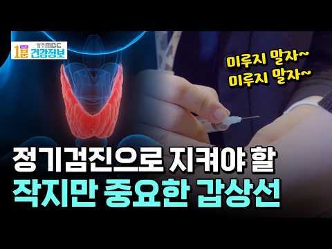 정기 검진으로 지켜야 할 작지만 중요한 갑상선! [🏥1분 건강정보]