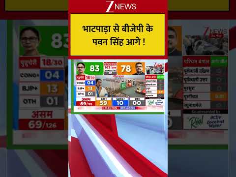 Bengal election Results : भाटपाड़ा से बीजेपी के पवन सिंह आगे Breaking| TMC| BJP| ZEE