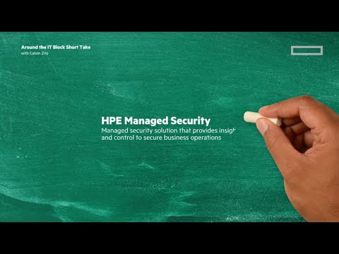 HPE Managed Security - provide insight and control to secure business operations. | Short Take