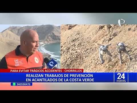 Chorrillos: realizan trabajos de prevención en acantilados de la Costa Verde