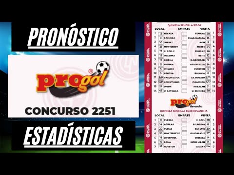 Progol #2251 Análisis Completo, Pronóstico Quiniela Sencilla y 5 Dobles ¡SUSCRIBETE!