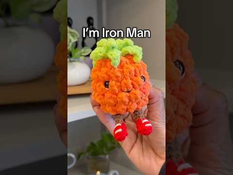 When Iron Man’s Mom met Dad 🤔 #shorts #crochet #amigurumi #viral #trending #handmade #diy #funny