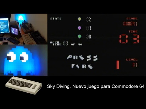 Sky Diving: Nuevo juego para Commodore 64