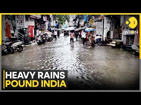 Torrential Rains Trigger Waterlogging in Multiple Indian States, Red Alerts in Several States | WION
