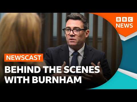 Behind the scenes with new UK Prime Minister Andy Burnham | BBC Newscast