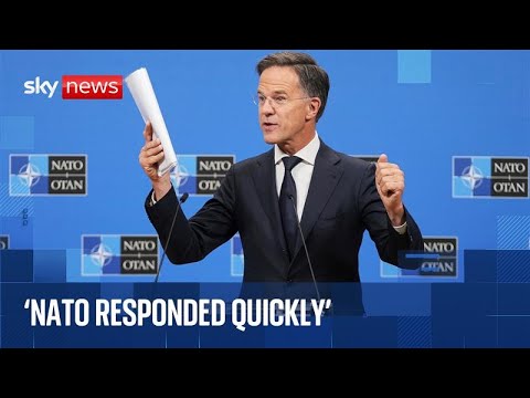 NATO news conference after Russian jets 'violate' Estonian airspace