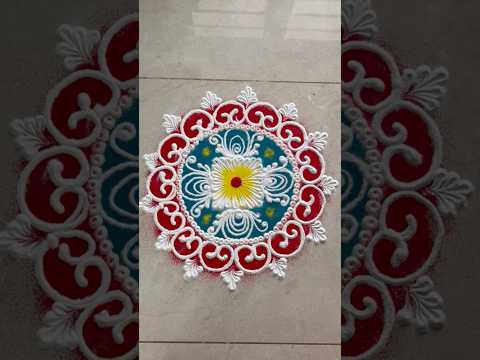 Beautiful Diwali Rangoli 🌸🪔 #rangoli #shorts #diwali2025 #diwalirangoli #easyrangoli #trending