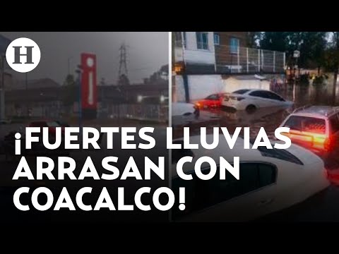 ¡Impactantes! Así fueron las fuertes inundaciones y afectaciones en Coacalco tras intensas lluvias