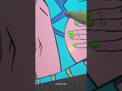Drawing Jolyne Cujoh – Random color picker with PIXEL noise #shorts #jojosbizzareadventure