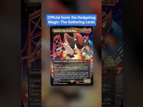 Shadow the Hedgehog on Radical Highway?! Magic: The Gathering x Sonic collab is here! #mtg #sonic