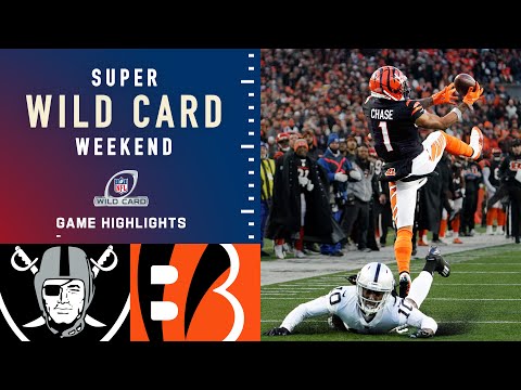 Raiders vs. Bengals Super Wild Card Weekend Highlights | NFL 2021 video clip