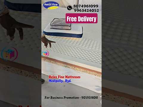 Latex Mattress with complementary gifts and free delivery in hyderabad| #latexmattress #mattress