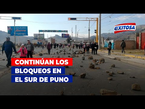 Continúan los bloqueos en el sur de Puno y solo se permite el tránsito de vehículos menores