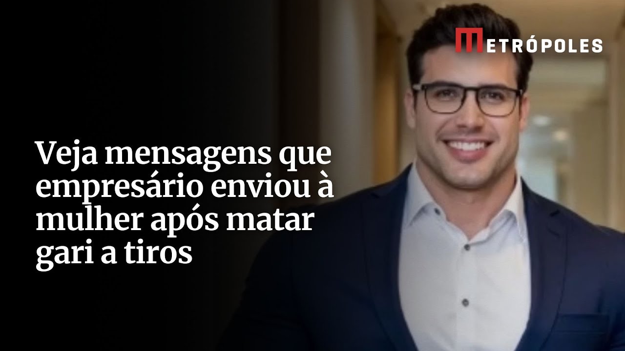 Veja mensagens que empresário enviou à mulher após matar gari a tiros