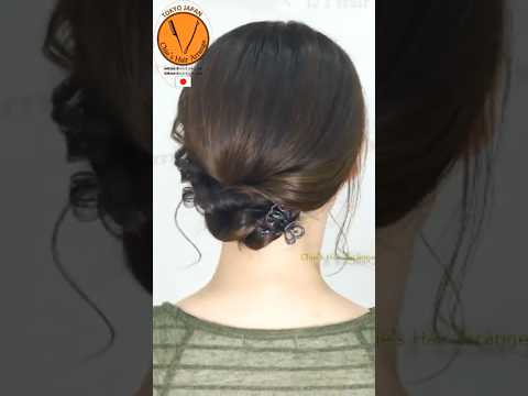 【短い髪】アメリカヘアピン不使用 超簡単にまとめる方法