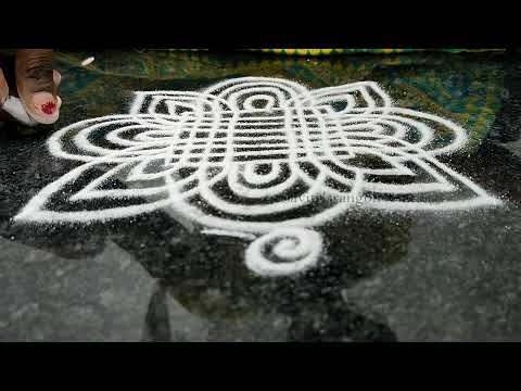 🌼 Daily Rangoli Art | Quick & Easy for Beginners 🎨#Rangoli #EasyRangoli
